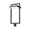 Z-Lite Luttrel 1 Light Outdoor Post Mount Fixture, Black & Sand Blast 566PHXLR-BK-LED - alternate 2